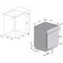 Встраиваемая посудомоечная машина Ventolux DW 4509 4M: Размеры 81x44,8x55