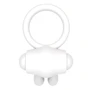 Эрекционное виброкольцо LoveToy Power Clit Cockring, White