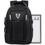 Чоловік рюкзак Valiria Fashion чорний (3DETAB8086-2): Застібка Блискавка