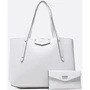 Женская сумка шоппер GUESS ECO BRENTON GIRLFRIEND SATCHEL белая (HWEVG839009-ALM)