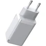Зарядний пристрій Baseus Wall Charger GaN2 2xUSB-C+USB 65W White with USB-C Cable (CCGAN2P-B02): Особливості Быстрая зарядка, USB-C