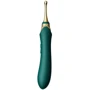 Мультифункциональный вибратор Zalo - Bess 2 Turquoise Green (4 насадки, подогрев)