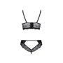 Комплект из эко-кожи с кружевом Loona Set black XXL/XXXL - Passion XXL/XXXL