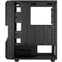 Корпус Aerocool Menace Saturn RGB-G-BK-v1 Black Mid Tower RGB: Материал передней панели пластик и сталь