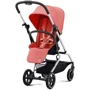 Прогулочная коляска Cybex Eezy S Twist+ 2 SLV Hibiscus Red с бампером: Количество блоков 1