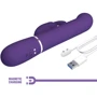Вибратор с ротацией и толчками LYBAILE Pretty Love Coale Dark Purple (BW-500013-2)
