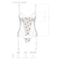 Эротический комплект Passion LOVELIA CORSET white L/XL