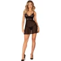 Пеньюар и трусики Obsessive Chemeris babydoll & thong XL/2XL