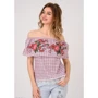 Блуза ISSA PLUS 5231 44 бордовая без рукава