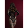Сбруя с цепью и фиксаторами Feral Feelings Harness with Cuffs Black