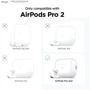 Чехол для наушников Elago Silicone Basic Case Dark Gray (EAPP2SC-BA-DGY) for Apple AirPods Pro 2 фото 3