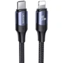 Кабель Usams Cable USB-C to Lightning PD 20W 2m Black (US-SJ522)