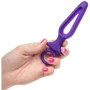 Анальная пробка Pipdream Silicone Groove Probe, 10,25х3,25 см, фиолетовый