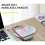 Зарядное устройство Baseus Wireless Charging Smart White (WX2IN1-02) for Smartphones and Apple Watch: Кабель в комплекте Lightning