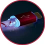 Кабель Defender LED backlight USB Cable to Lightning 1m Red (87552): Длина 1 м