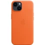 Чехол для iPhone Apple for iPhone 14 Leather Case with MagSafe Orange (MPP83) : Материалы кожа