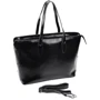 Жіноча сумка тоут Borsa Leather чорна (10t136-black): Стать жіночий