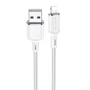 Кабель Borofone USB Cable to Lightning Cyber 1m White (BX90)