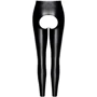Лeггинсы Noir Handmade F304 Taboo wetlook leggings with open crotch and bum Black, XXL