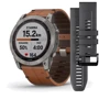 Смарт-часы Garmin Fenix 7X Sapphire Solar Titanium with Chestnut Leather Band (010-02541-19)