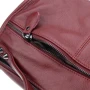 Жіноча сумка бочонок Borsa Leather бордова (1t560-burgundy): Тип ручки Со съемным ремнем, С двумя ручками, Плечевой ремень, Короткая ручка