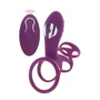 Вибронасадка с пультом ДУ Toy Joy Halo Halo C-Ring Sleeve (фиолетовый)