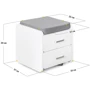 Комплект S ErgoKids TH-330 Grey парта + тумба (TH-330 + BD C3_GREY): Регулировка высоты столешницы есть