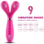 Двусторонний вибростимулятор BOSS Dual-head Massager Y-Wand Pink (BS5200026-1)