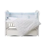 Постільний комплект Twins Birds 4021-TB-401blue/white 6 ел. білий/блакитний