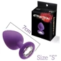 Анальная пробка с кристаллом MAI Attraction Toys №47 Purple S