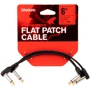 Инструментальный патч-кабель D`ADDARIO PW-FPRR-206 Custom Series Flat Patch Cables 6"