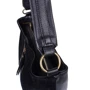 Женская сумка-мешок Laskara черная (LK10196-black): Фактура Матовая, Зернистая, Гладкая