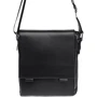 Мужская сумка планшет Borsa Leather черная (K18877-black)