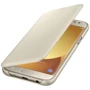 Чехол для телефонов Samsung Wallet Cover Gold (EF-WJ530CFEGRU) for Samsung J530 Galaxy J5 2017: Материал поликарбонат и полиуретан