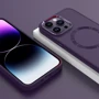 Чехол для iPhone TPU Case Bonbon Metal Style with MagSafe Dark Purple for iPhone 16 фото 5