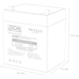 Аккумуляторная батарея Powercom 12V 5Ah (PM-12-5.0.PCM): Емкость, Ач 5