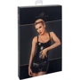 Платье Noir Handmade F320 Starlet wetlook minidress with ring belt Вlack, 3XL