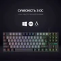Клавиатура GamePro MK100B Blue Switch LED USB Black (MK100B): Тип клавиатуры игровая
