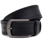 Чоловічий ремінь Borsa Leather чорний (115v1fx90-black)