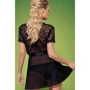 Комплект Obsessive Swanita robe, black XXL