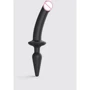 Анальная пробка с дилдо Strap-On-Me Switch Plug-In Semi-Realistic Dildo Black - XXL