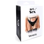 Пояс для чулок Art of Sex - Venecia, натуральная кожа, XS-2XL, черный
