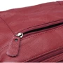 Женская сумка через плечо Borsa Leather красная (K1840-red): Фактура Тиснение, Матовая, Зернистая