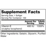 Earth's Creation Vitamin E-268mg 400IU D-alpha Вітамін 400 МО 100 капсул: Тип Витамин E