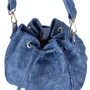 Женская сумка бакет-бэг Laskara синяя (LK10195-denim-blue): Тип Сумки
