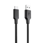 Кабель Proove USB Cable to USB-C Striped Silicone 1m Black