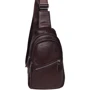 Чоловіча сумка-слінг Borsa Leather коричнева (K1330-brown)