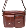 Чоловіча сумка через плече Borsa Leather коричнева (K16211-brow)