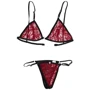 Эротический комплект NDS 4323-1 Burgundy/Вlack S/M (21187)