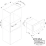 Микроволновая печь Kernau KMO 254 G W: Объем, л 25